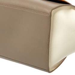 مملوكة مسبقًا Celine Tri Color Leather and Python Medium Trapeze Top Handle Bag