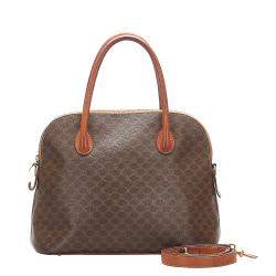 Pre Owned Celine Brown Vintage Macadam Dome Bag
