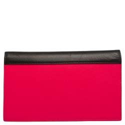 Pre Owned Celine Tri Color Leather Envelope Clutch