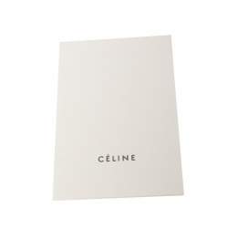 Pre Owned Celine Off White Leather Clasp Flap Shoulder Bag