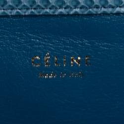Pre Owned Celine Blue Python Medium Phantom Luggage Tote