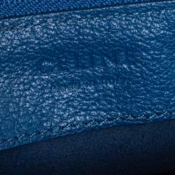 Pre Owned Céline Blue Leather Large Trio Crossbody Bag