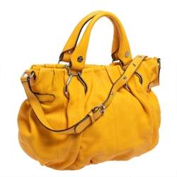 Pre Owned Celine Mustard Leather Tote