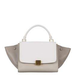 Pre Owned Celine Tricolor Leather Trapeze Medium Bag