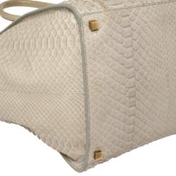 Celine Grey Python Medium Phantom Luggage Tote