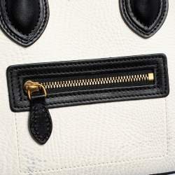 Pre Owned حقيبة يد سيلين نانو لاغدغ سويدي وجلد ثلاثية اللون