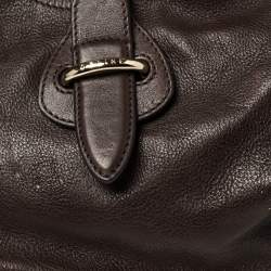 Pre Owned Celine Brown Leather Satchel