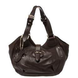 Pre Owned Celine Brown Leather Satchel
