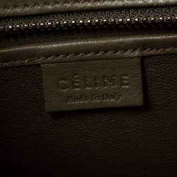 مملوكة مسبقًا حقيبة يد سيلين نانو لاغيدج جلد أخضر زيتوني