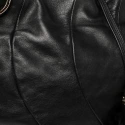 Pre Owned Celine Black Leather Large Bittersweet Hobo