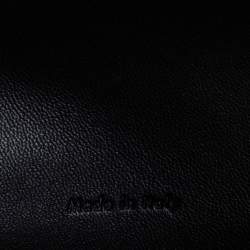 Pre Owned Celine Tri Color Leather Large Pocket Flap Clutch