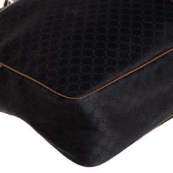 Celine Black Macadam Pattern Canvas Document Briefcase