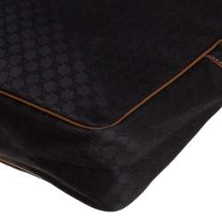 Celine Black Macadam Pattern Canvas Document Briefcase