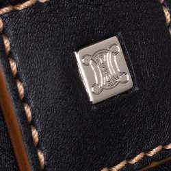 Celine Black Macadam Pattern Canvas Document Briefcase