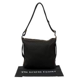 Celine Black Macadam Canvas Messenger Bag