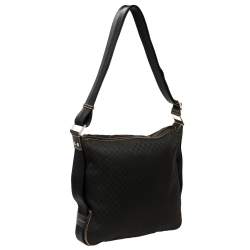 Celine Black Macadam Canvas Messenger Bag