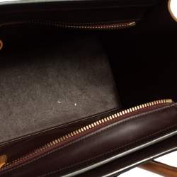 Pre Owned Celine Multicolor Leather Micro Luggage Tote