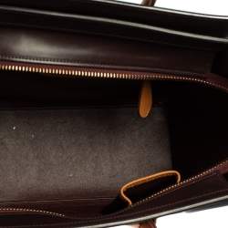 Pre Owned Celine Multicolor Leather Micro Luggage Tote