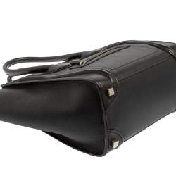 Pre Owned حقيبة سيلين مايكرو لاغيدج جلد أسود