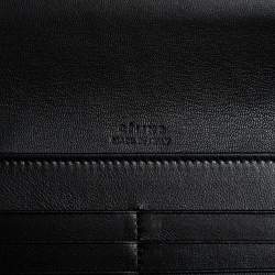 Pre Owned Celine Orange/Black Calfhair and Leather Double Flap Clutch