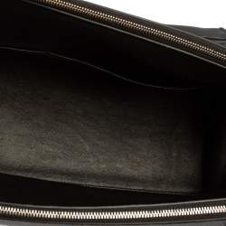 Pre Owned Celine Black Leather and Suede Medium Trapeze Top Handle Bag