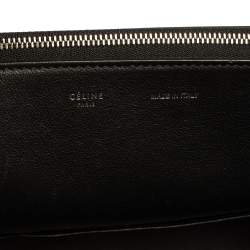 Pre Owned Celine Black Leather and Suede Medium Trapeze Top Handle Bag