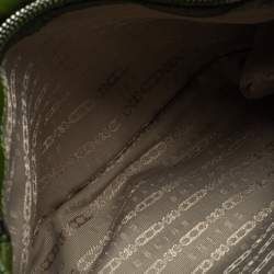 Pre Owned Celine Green Leather Watch Me Flap Shoulder Bag