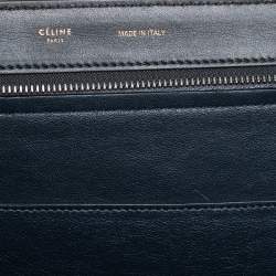 Pre Owned Celine Tricolor Leather and Suede Large Trapeze Top Handle Bag
