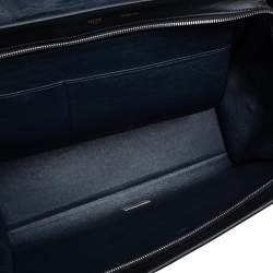 Pre Owned Celine Tricolor Leather and Suede Large Trapeze Top Handle Bag