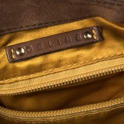 Pre Owned Celine Brown Suede and Leather Fringe Dimitri Shoulder Bag