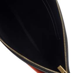 Pre Owned Celine Tri Color Leather Pocket Envelope Clutch