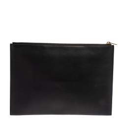 Pre Owned Celine Tri Color Leather Pocket Envelope Clutch