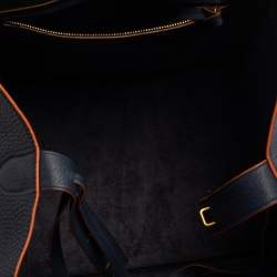 Pre Owned Celine Blue Leather Mini Phantom Luggage Tote