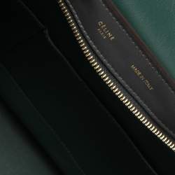 Pre Owned Celine Tri Color Leather and Suede Medium Trapeze Top Handle Bag