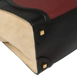 Pre Owned حقيبة يد توتس سيلين لاغيدج صغيرة سويدي و جلد ثلاثي اللون