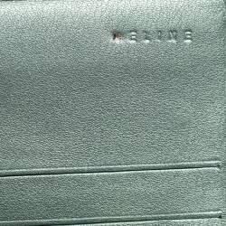 Pre Owned Céline Metallic Canvas Macadam Continental Wallet