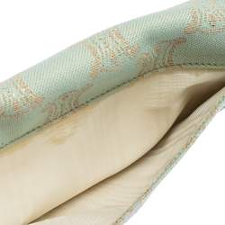 Pre Owned Céline Metallic Canvas Macadam Continental Wallet