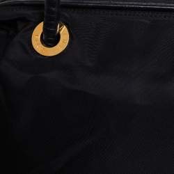 Pre Owned Celine Black Nylon and Leather Tote