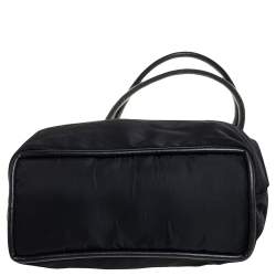 Pre Owned Celine Black Nylon and Leather Tote