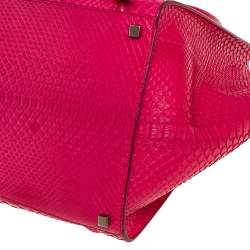 Pre Owned Celine Pink Python Medium Phantom Luggage Tote