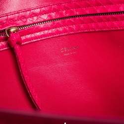 Pre Owned Celine Pink Python Medium Phantom Luggage Tote