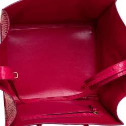 Pre Owned Celine Pink Python Medium Phantom Luggage Tote