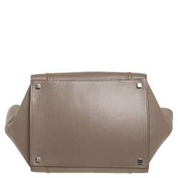 Pre Owned Celine Beige Leather Medium Phantom Luggage Tote