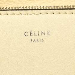 Pre Owned Celine Multicolor Ostrich Leg, Suede and Leather Diamond Clutch
