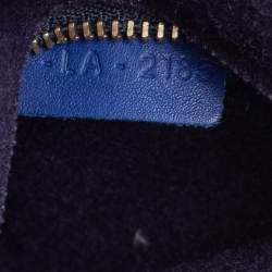 Pre Owned Celine Blue Leather Medium Tassel Phantom Cabas Tote