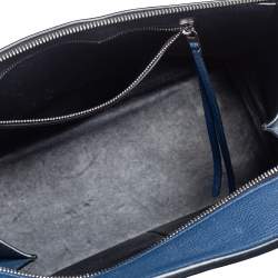 Pre Owned Celine Blue Leather Medium Edge Top Handle Bag