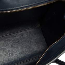 Pre Owned حقيبة يد سيلين نانو لاغدغ جلد أزرق