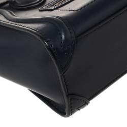 مملوكة مسبقًا حقيبة يد سيلين نانو لاغيدج جلد أزرق