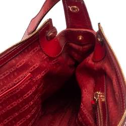 Pre Owned Celine Red Patent Leather Lirine Tote
