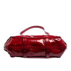 Pre Owned Celine Red Patent Leather Lirine Tote
